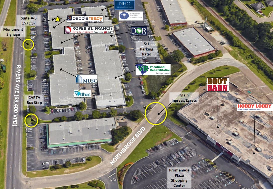 FOR LEASE 2070 Northbrook Blvd, North Charleston, SC Commercial Real Estate Services